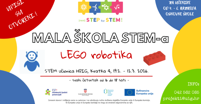 Otvoreni upisi u 1. ciklus Male STEM škole „Lego robotika“