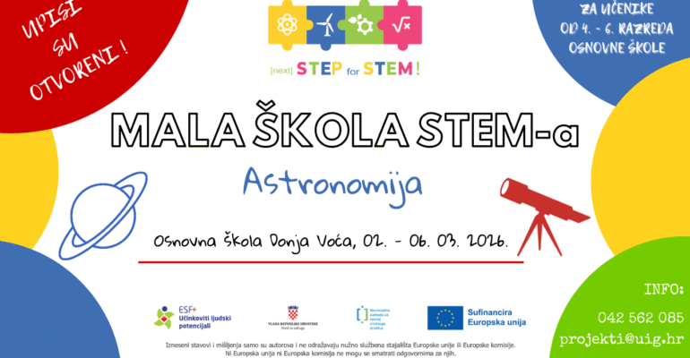 Otvoreni upisi u 2. ciklus Male STEM škole „Astronomija“