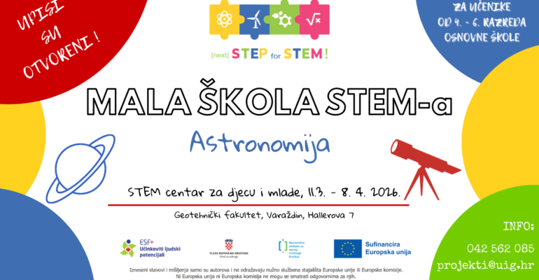 Otvoreni upisi u 3. ciklus Male STEM škole „Astronomija“